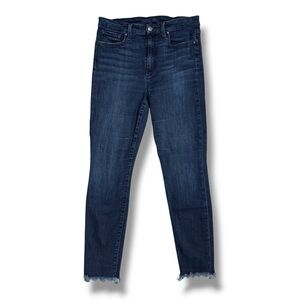 Joe’s Jeans Ruby High-Rise Skinny Ankle Frayed Hem Jeans Dark Wash Denim Size 29